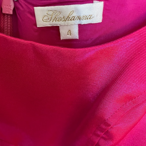 Shoshanna Fushia Mini Sleeveless Dress 4 - Picture 2 of 15